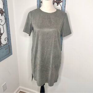 Billy Reid Grey Faux Suede Dress